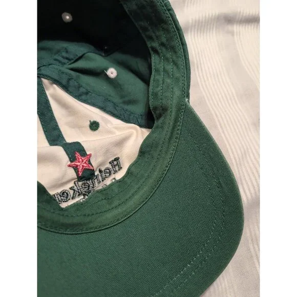 Heineken Light US Open 2009 Tennis Strapback Cap Hat Adult Green White Mens READ - Picture 5 of 7
